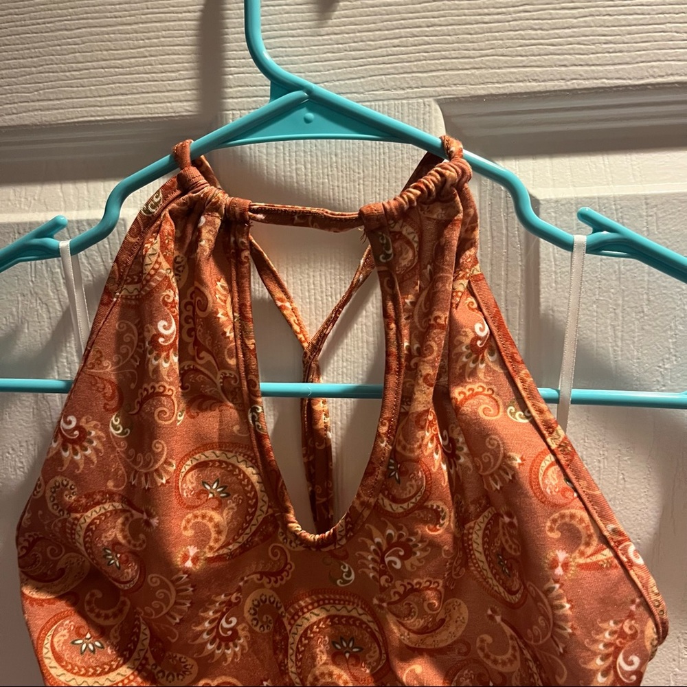 Patterned halter dress - Picture 4 of 4